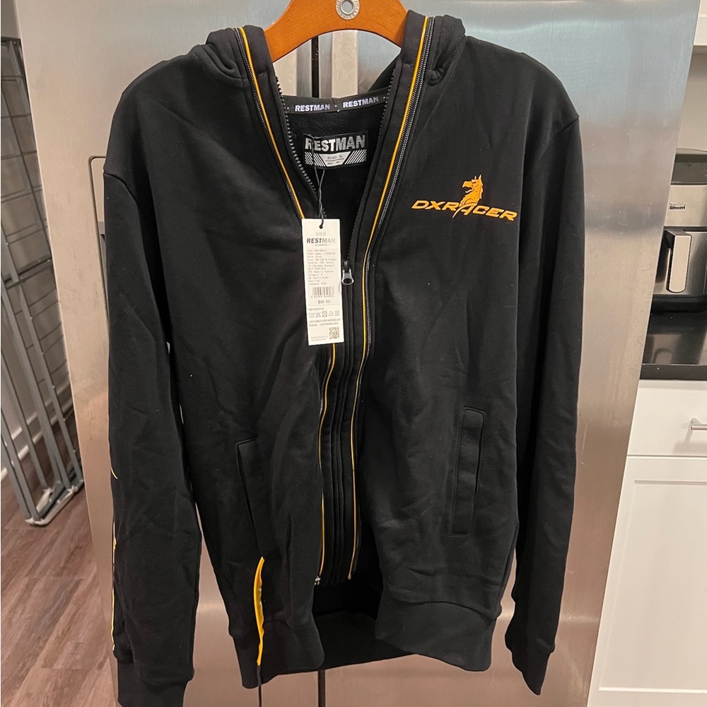 Acer Black and Orange Men's Hoodie
